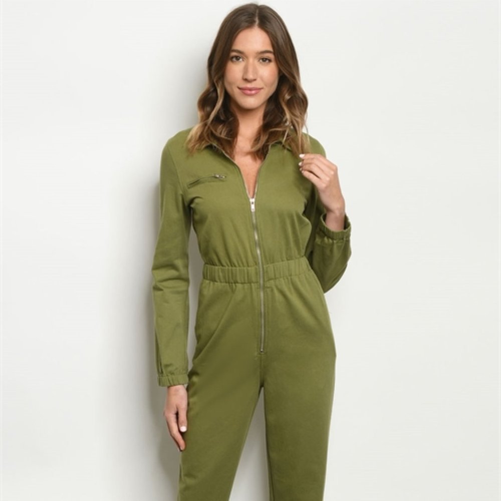 ZIPPED UP JUMPSUIT